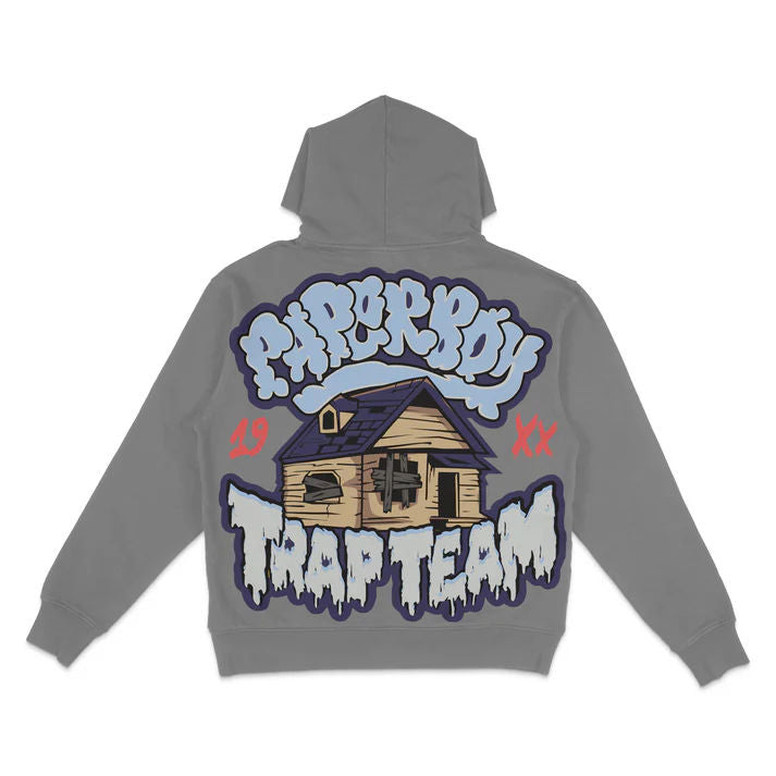 Paperboy Pay Homage "Crown Market" Hoodie Gray