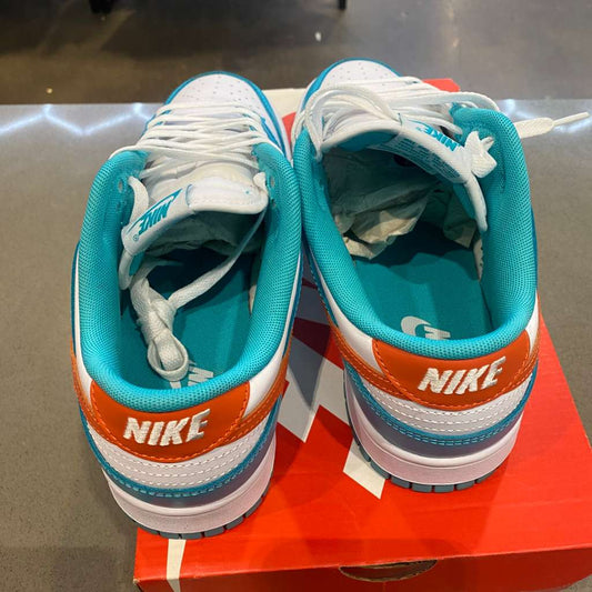 Nike Dunk Low Miami Dolphins Size 9 DV0833-102 - Pre-Owned