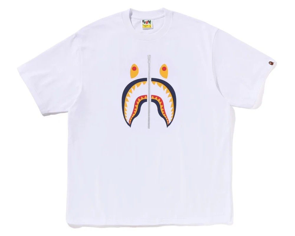 BAPE Japan Exclusive Shark Tee White