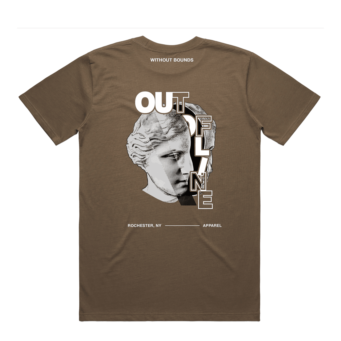 "Without Bounds" Walnut Tee