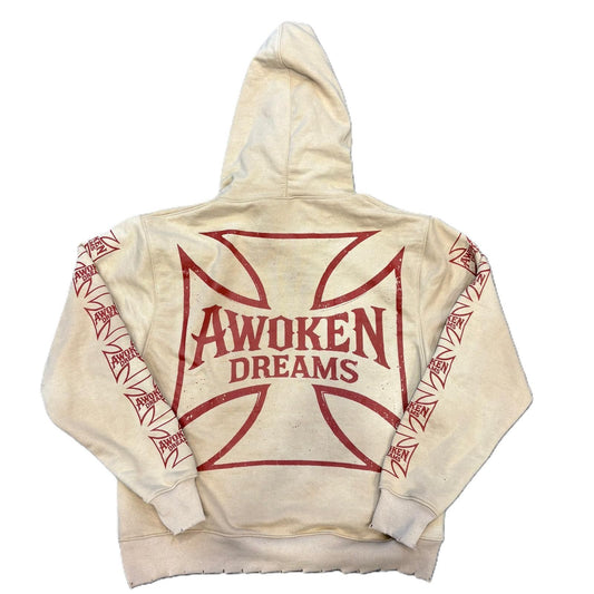 Awoken Dream West Coast Chopper Hoodie Cream