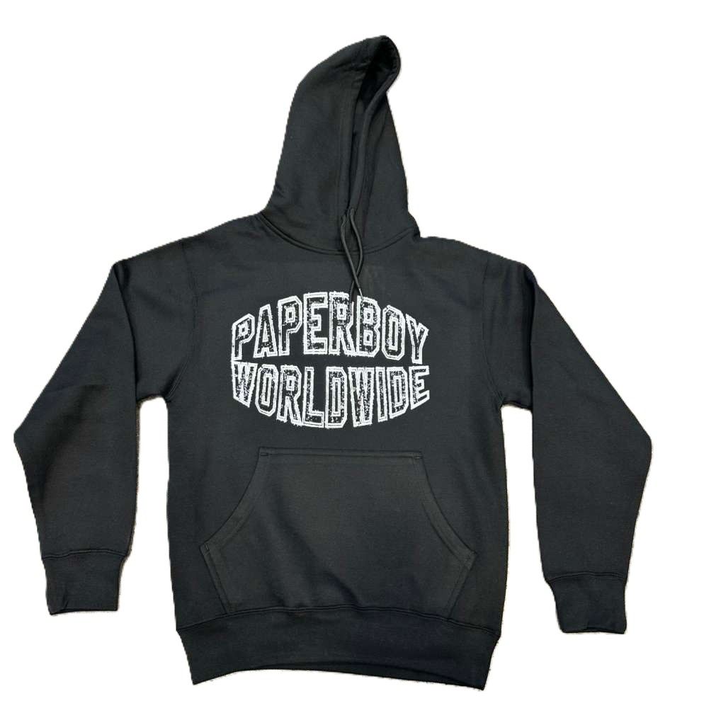 Paperboy New Worldwide Hoodie Black/White