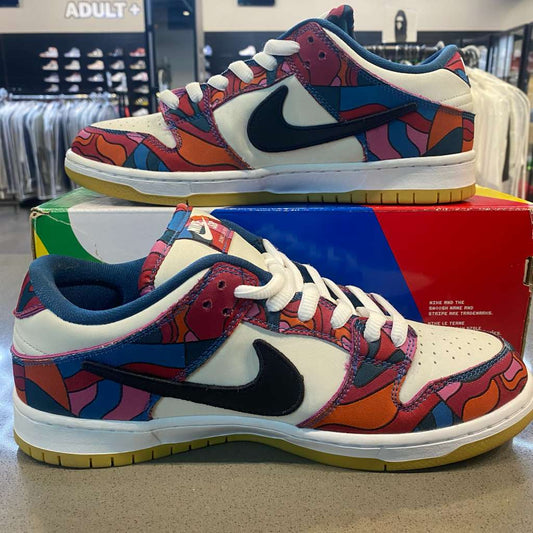 Nike SB Dunk Low Pro Parra Abstract Art (2021) Size 10 DH7695-600 - Pre-Owned