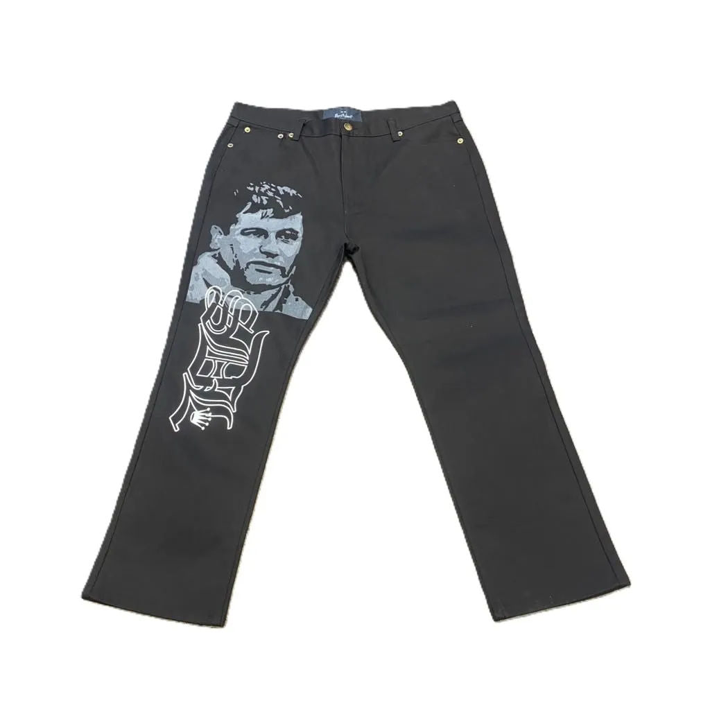 SDL Grey Chapo White Script Black Jeans