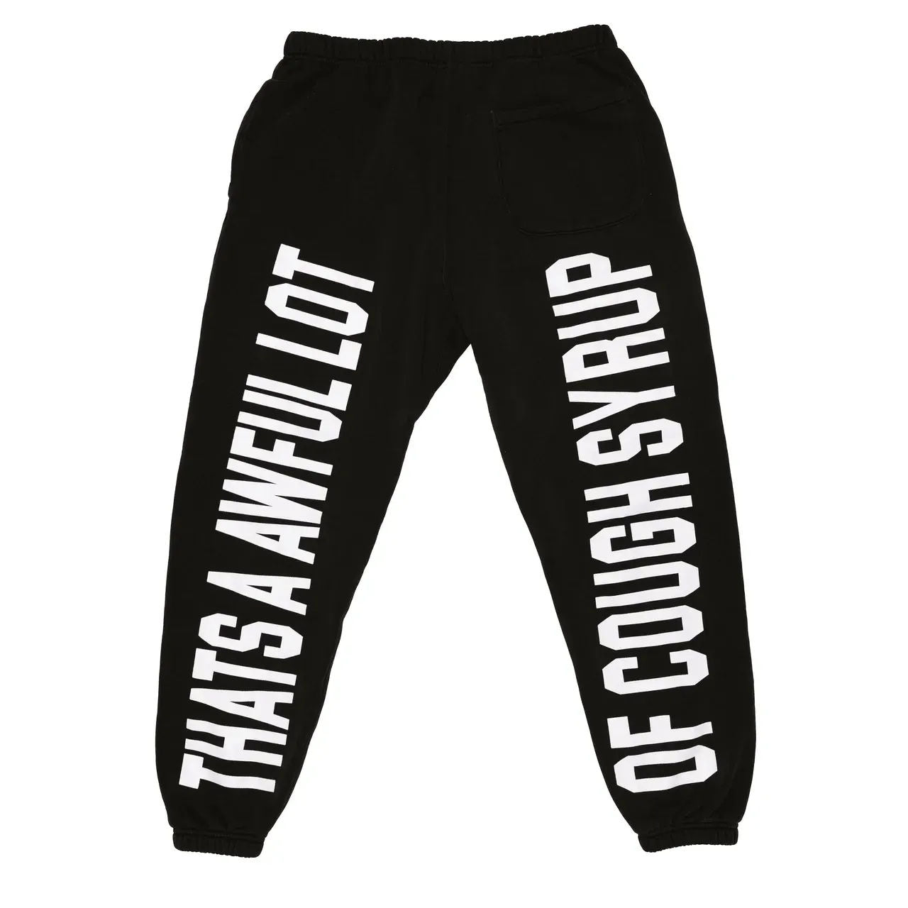 Awful Lot of Cough Syrup Classic Sweatpants Black