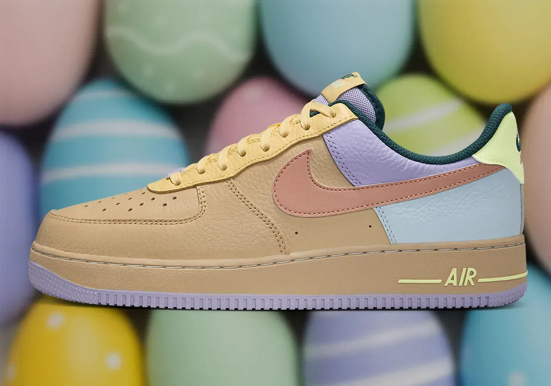Nike Air Force 1 Low “Easter”. The Air Force 1 Low “Easter” is rocking that classic “Wheat” vibe, just with a seasonal twist