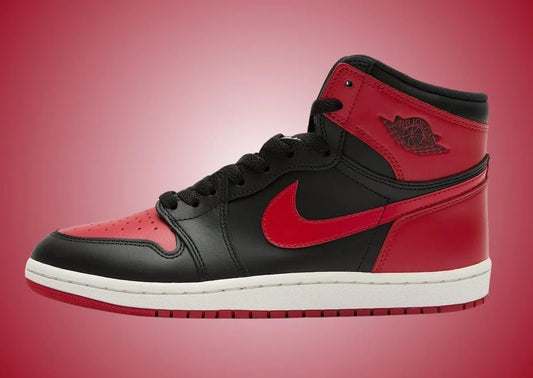 A Pair of Air Jordan 1 High 85 Bred