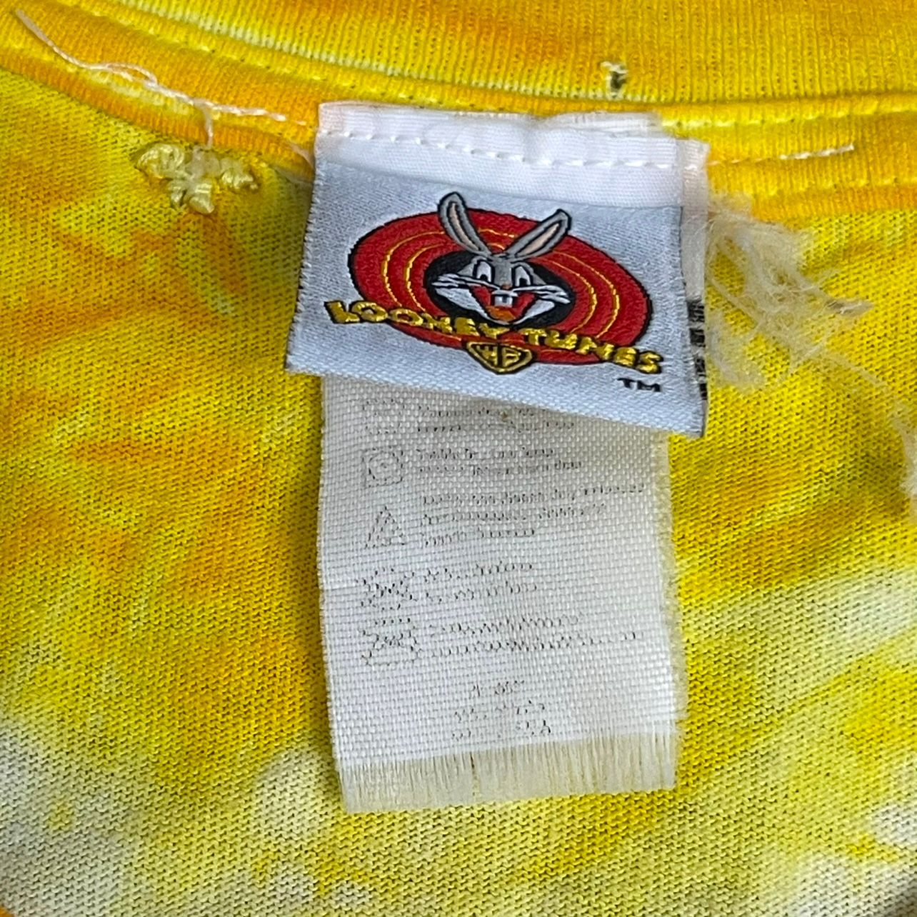 Vintage 1997 Taz Looney Tunes Tie-Dye T-Shirt - Used