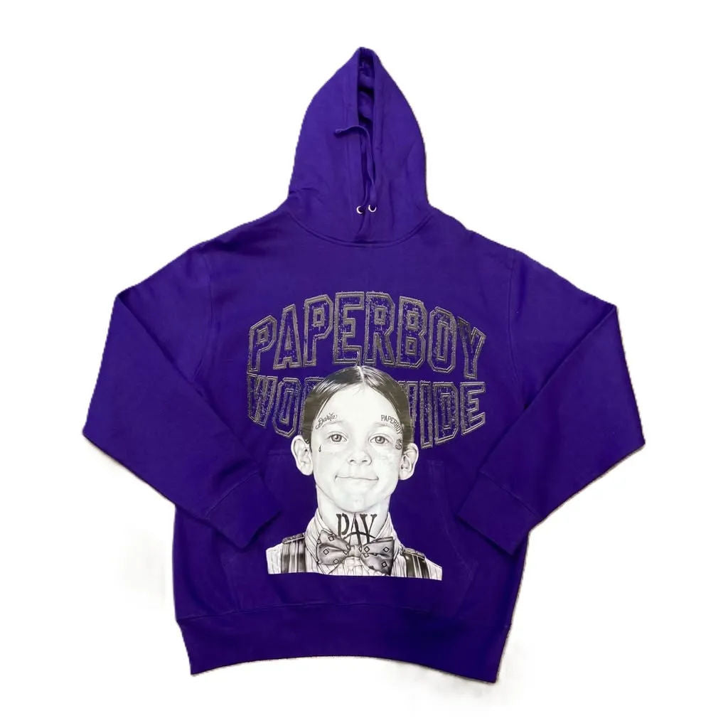 Paperboy Alfalfa Hoodie Purple/Black
