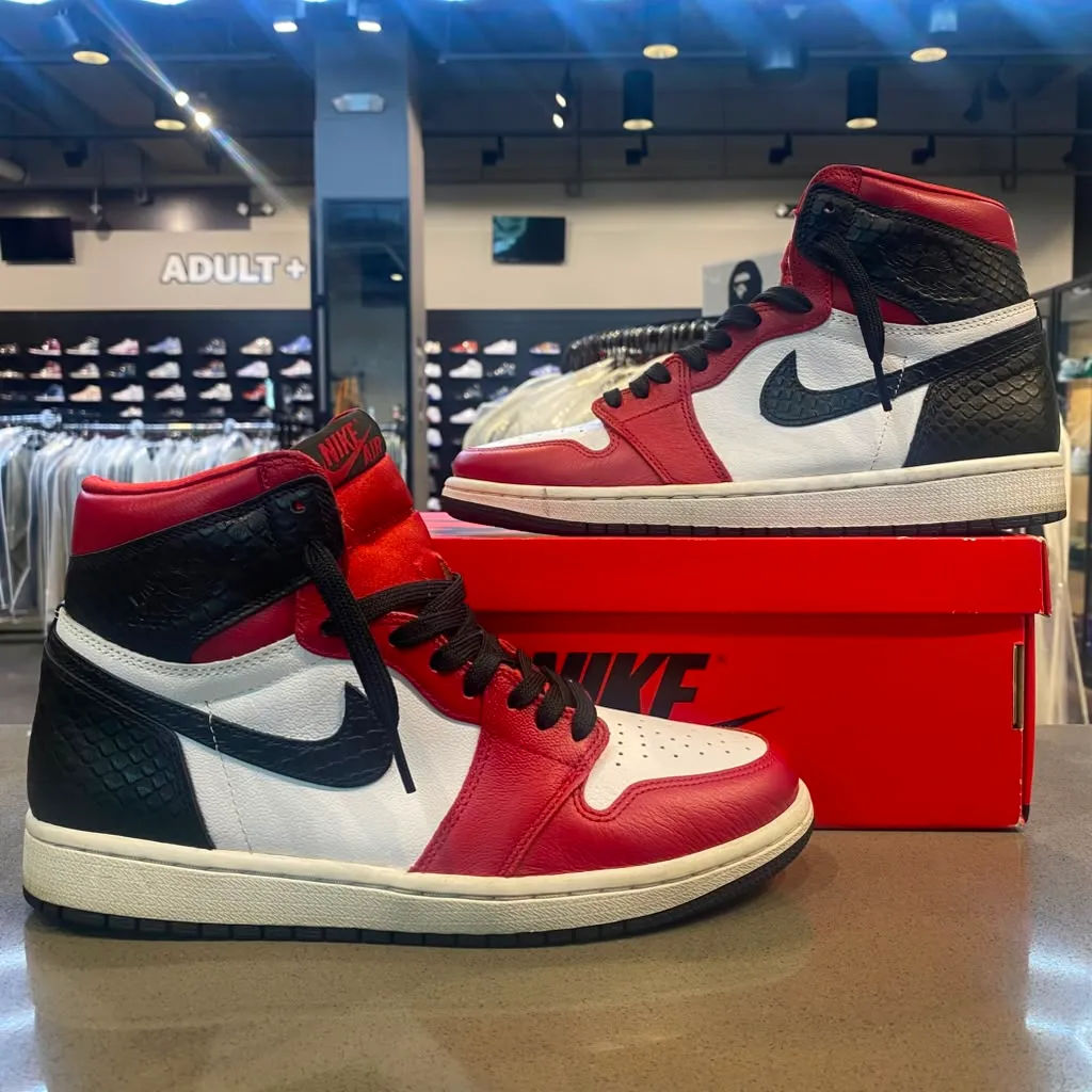 Jordan 1 Retro High Satin Snake Chicago (Women's) Size 8.5W CD0461-601 - Pre-Owned