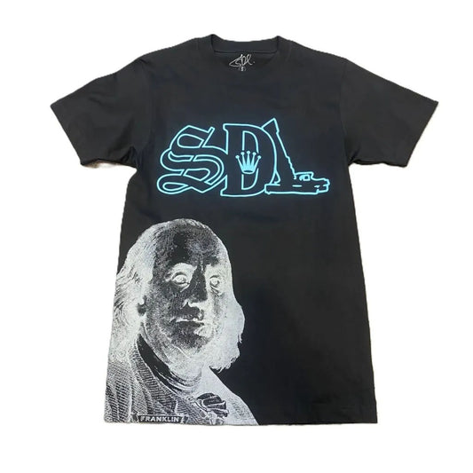 SDL Crown Logo Benjamin Tee Black/Blue/White