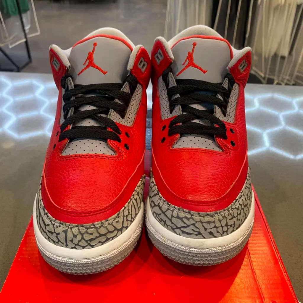 Jordan 3 Retro SE Fire Red (GS) Size 7Y CQ0488-600 - Pre-Owned