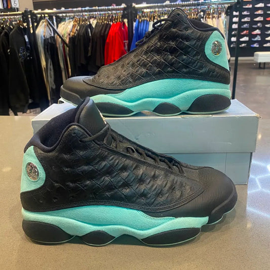 Jordan 13 Retro Black Island Green Size 10.5 414571-030 - Pre-Owned