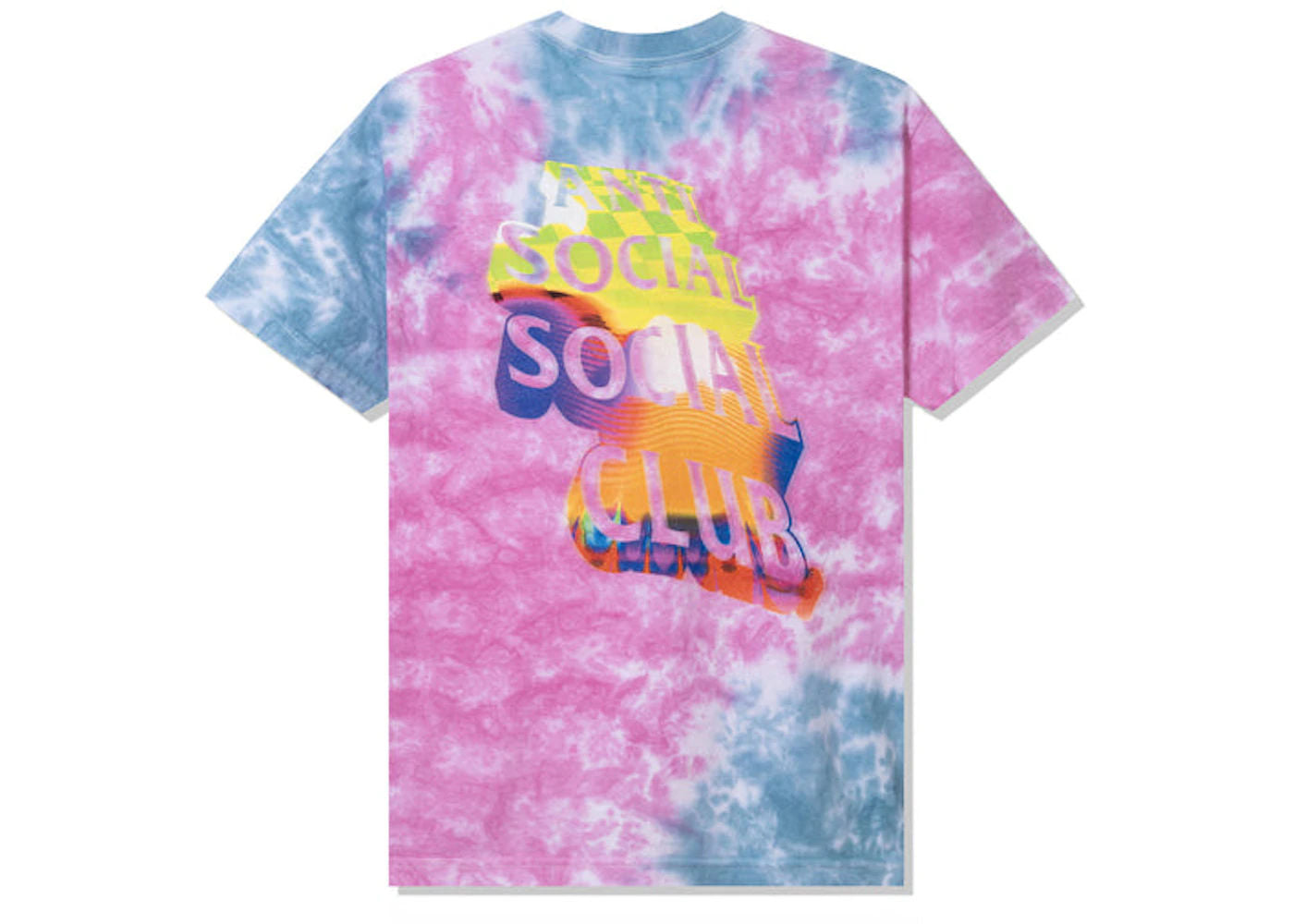 Anti Social Social Club Entheogen Tie Dye Tee Pink/Blue