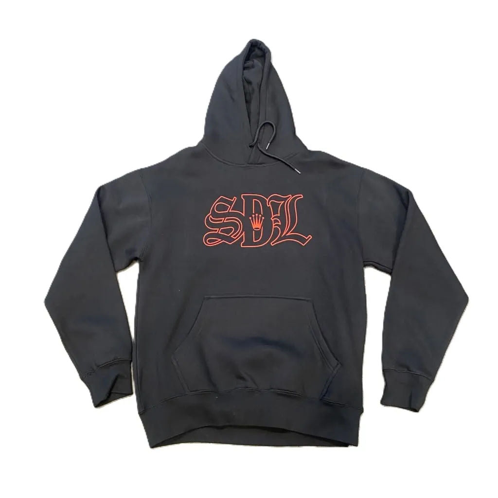 SDL Red Crown Script Betty Boop Hoodie Black