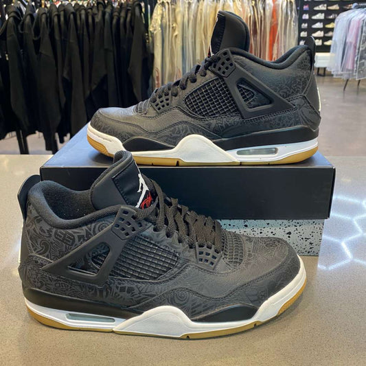 Jordan 4 Retro Laser Black Gum Size 9 CI1184-001 - Pre-Owned