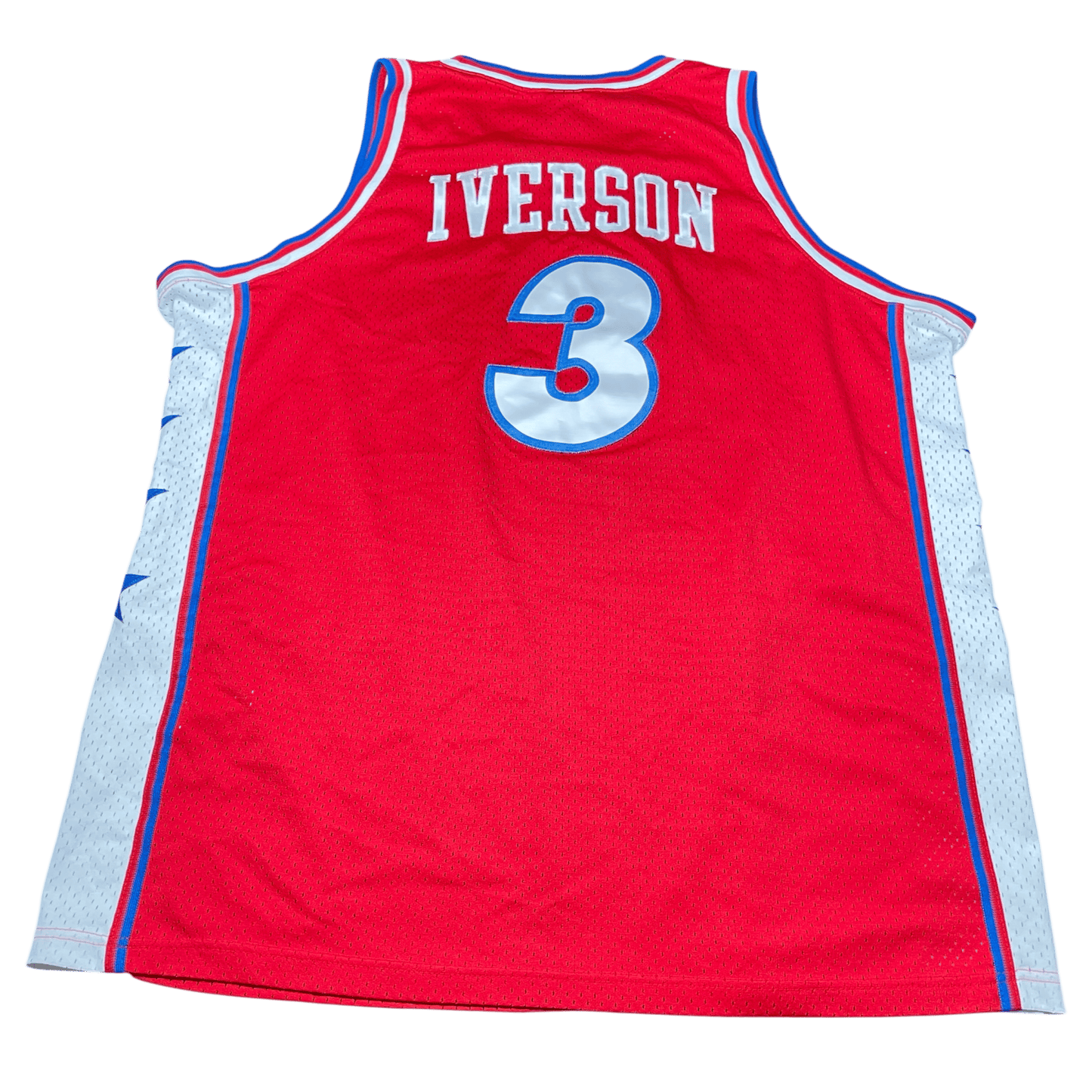 Vintage Nike NBA Philadelphia 76ers Allen Iverson #3 Jersey - Used/Worn
