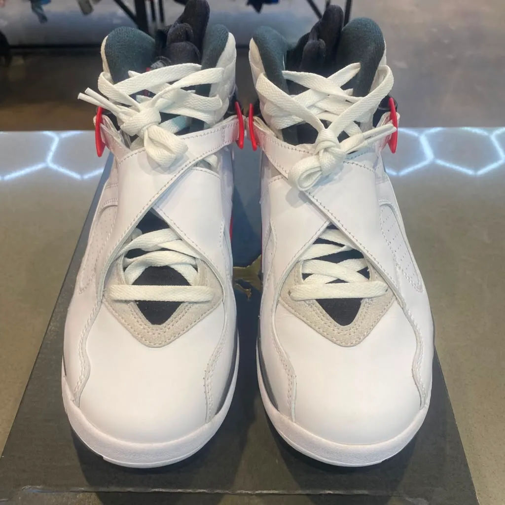 Jordan 8 Retro White True Red (2025) Size 10.5 305381-100 - Pre-Owned