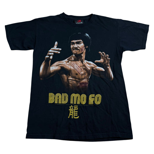 Vintage Bruce Lee Mad Mo Fo Martial Arts Black T-Shirt - Used/Worn