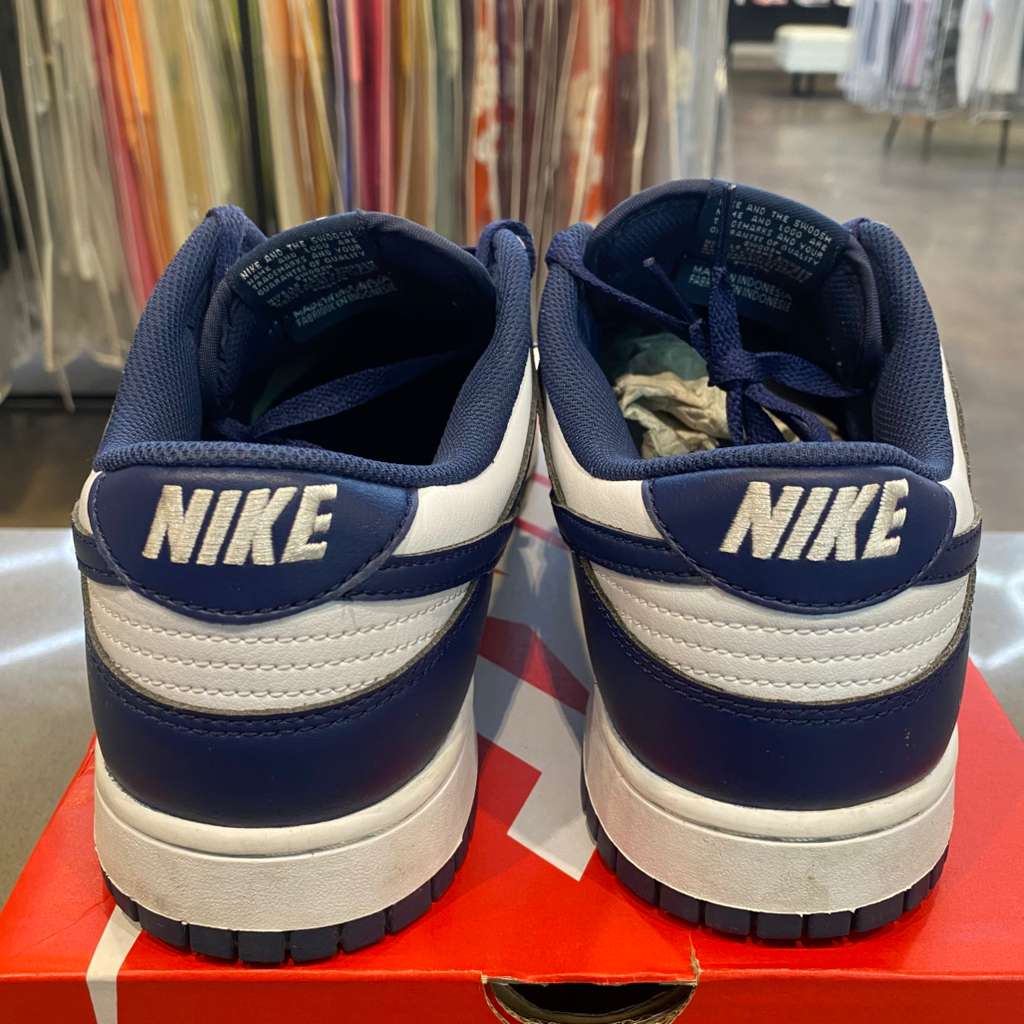 Nike Dunk Low White Midnight Navy Size 11 HF5441-107 - Pre-Owned