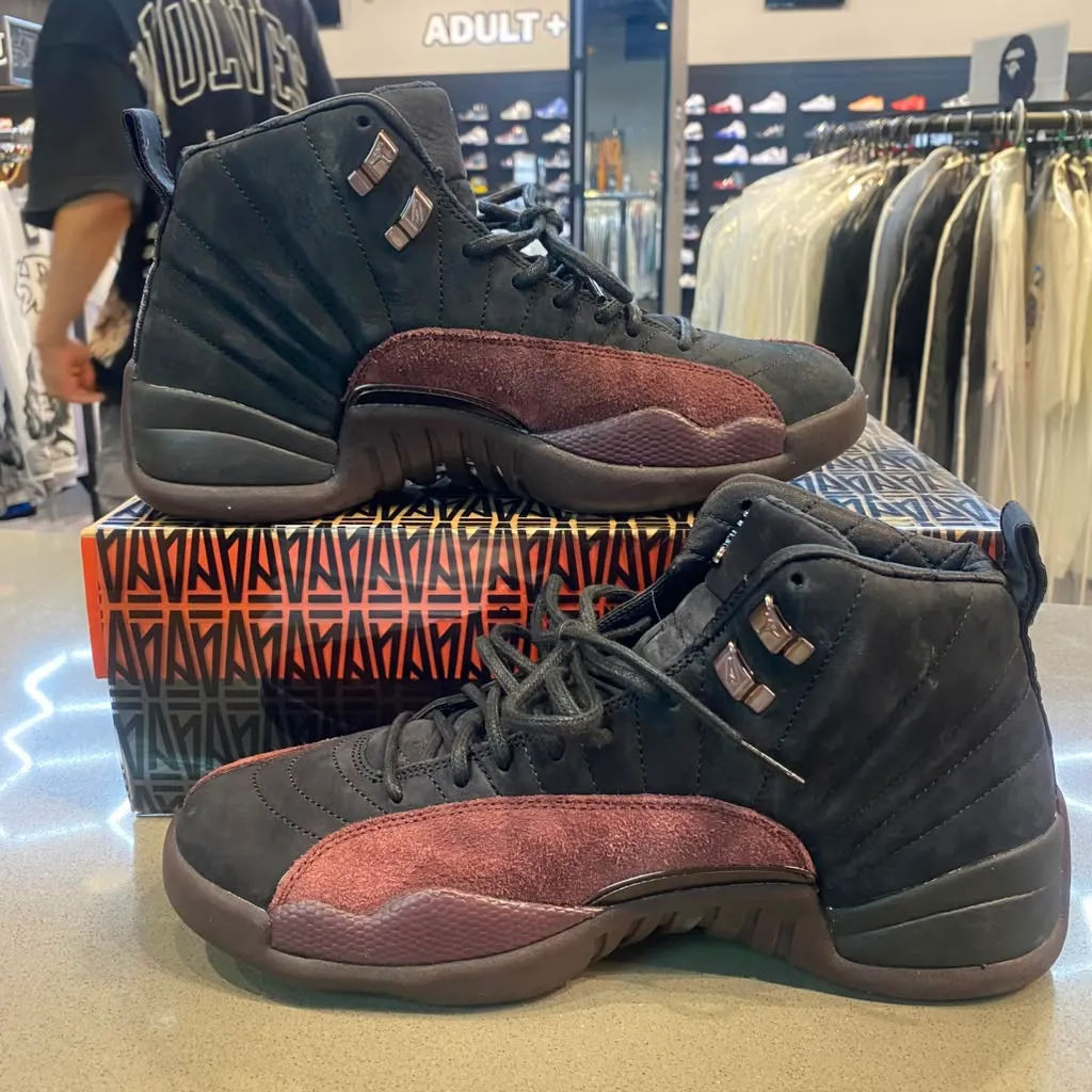Jordan 12 Retro SP A Ma Maniére Black (Women's) Size 9.5 DV6989-001 - Pre-Owned