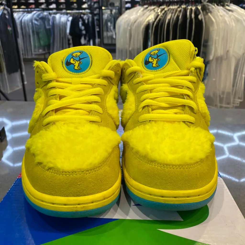 Nike SB Dunk Low Grateful Dead Bears Opti Yellow Size 10.5 CJ5378-700 - Pre-Owned
