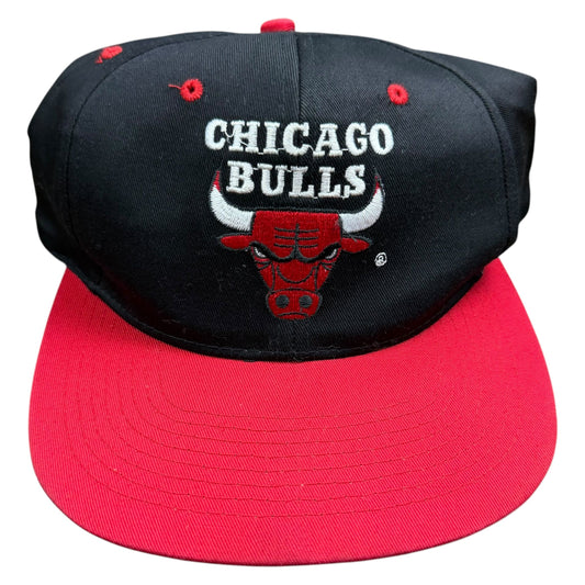 Vintage NBA Chicago Bulls Logo Snapback Hat - Used/Worn