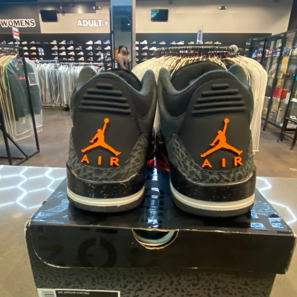 Jordan 3 Retro Fear Pack (2023) Size 9 CT8532-080 - Pre-Owned (Replacement Box)
