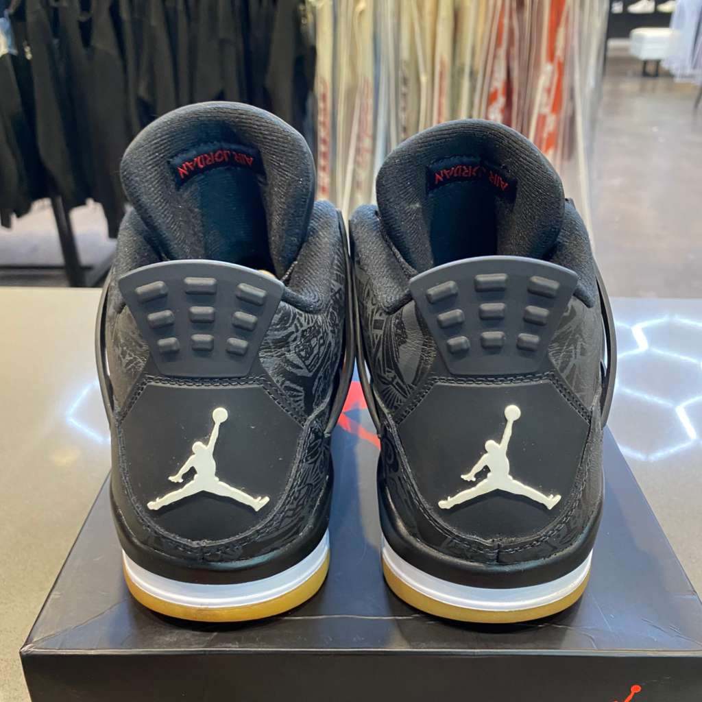 Jordan 4 Retro Laser Black Gum Size 9 CI1184-001 - Pre-Owned