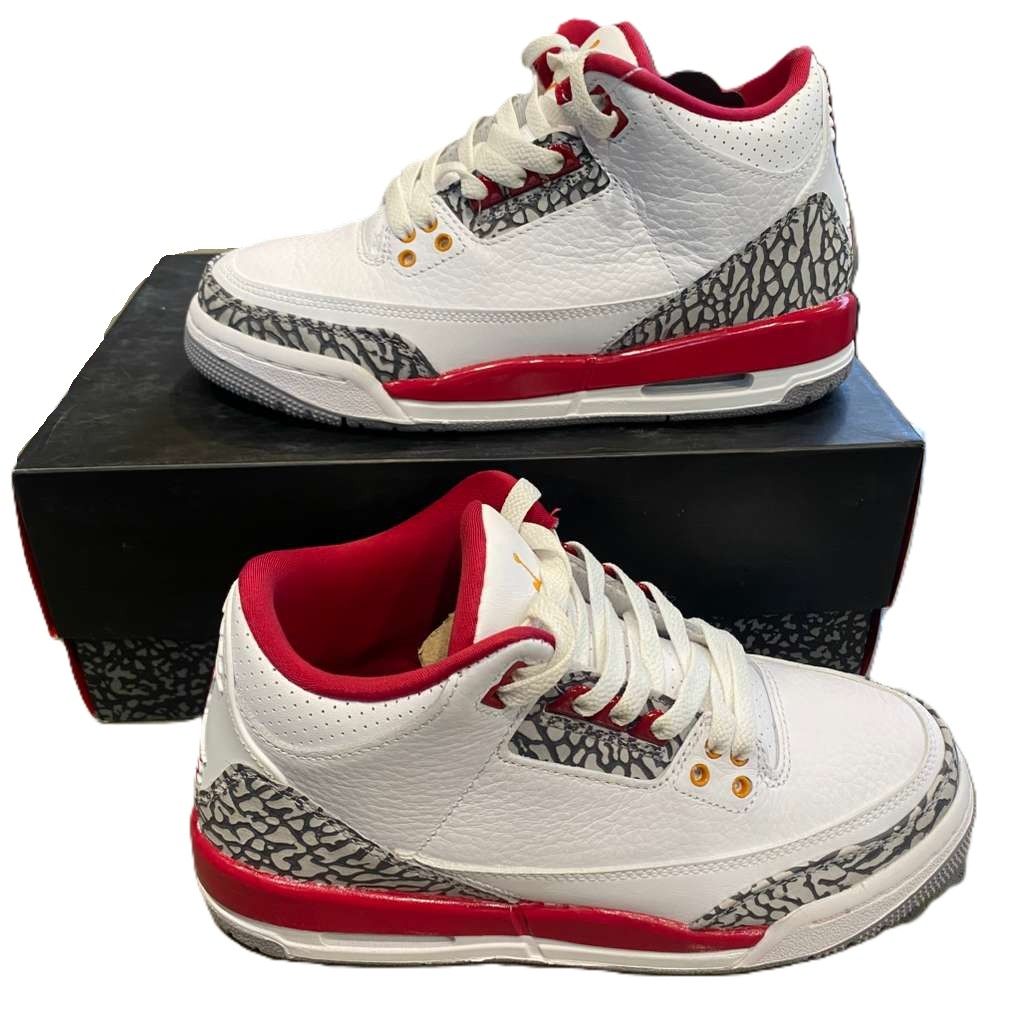 Jordan 3 Retro Cardinal (GS) - Pre-Owned