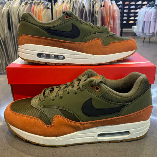 Nike Air Max 1 Olive Canvas Dark Russet - Pre-Owned