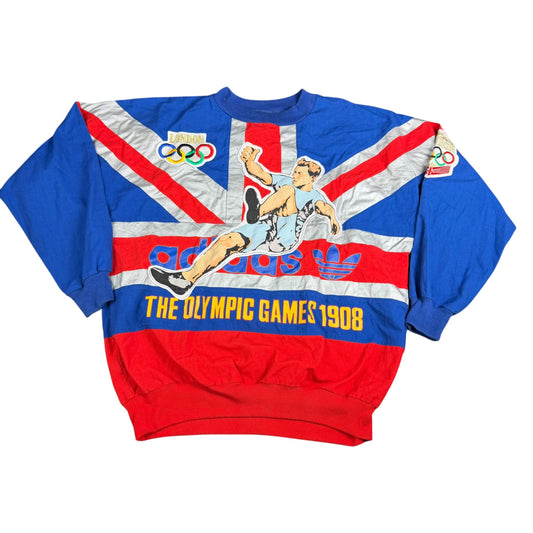 Vintage Adidas 1908 London Olympics Crewneck Sweatshirt - Used/Worn
