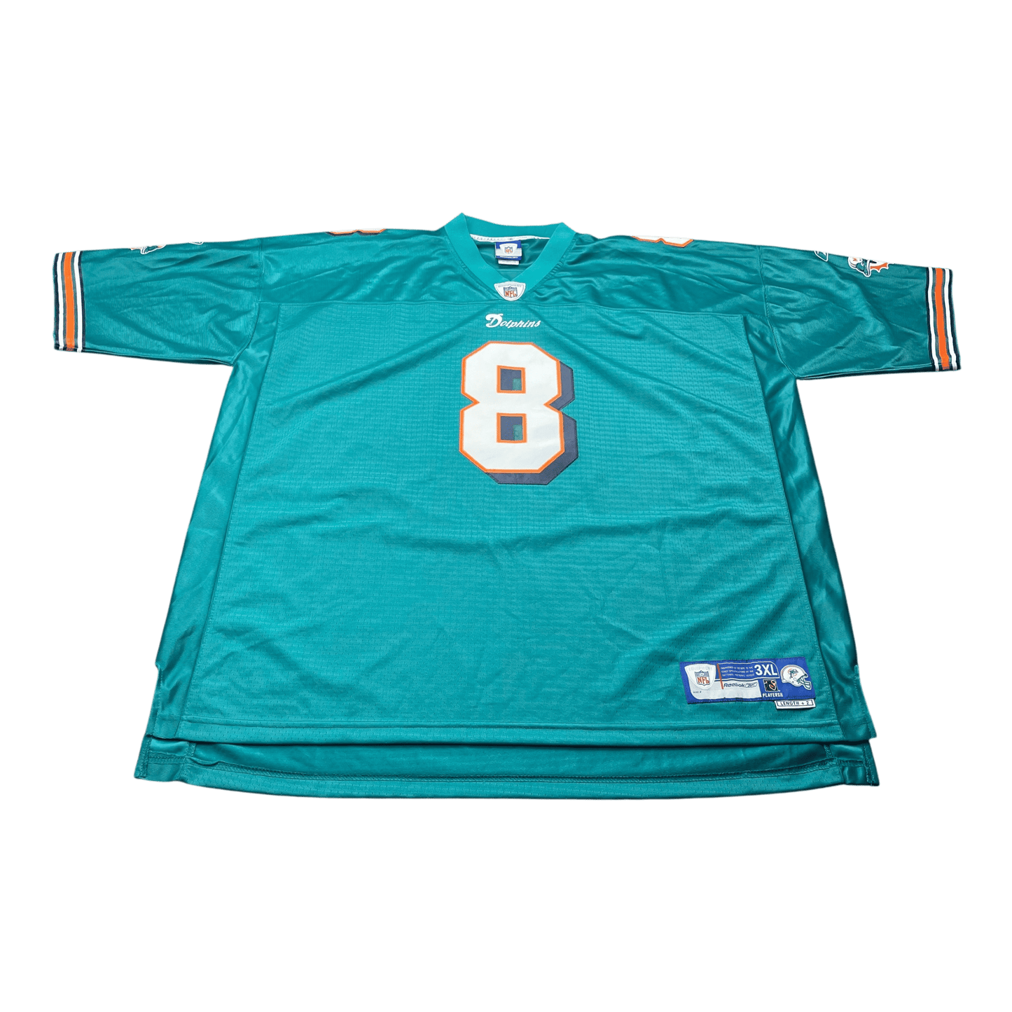 Vintage NFL Miami Dolphins Daunte Culpepper #8 Reebok Jersey - Used/Worn