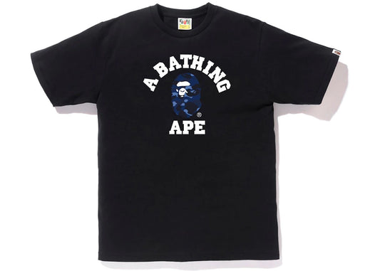 BAPE Color Camo College Tee Black/Blue