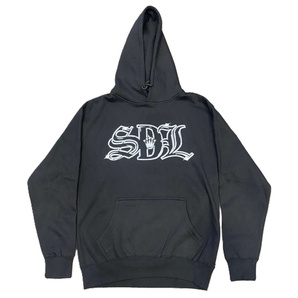 SDL Crown Logo Chrome Chapo 2 Hoodie Black