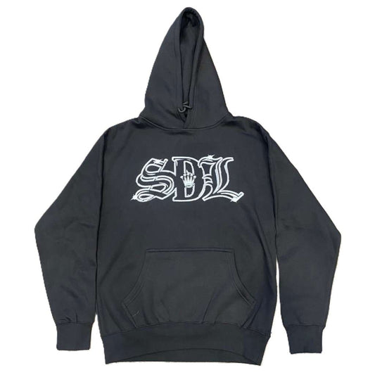 SDL Crown Logo Chrome Chapo 2 Hoodie Black