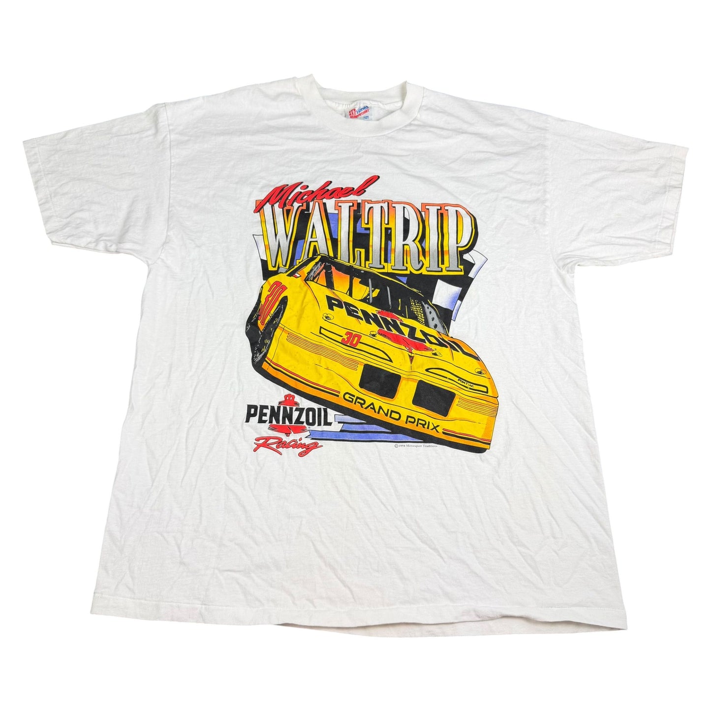 Vintage 1994 Michael Waltrip Pennzoil Racing T-Shirt - Used/Worn