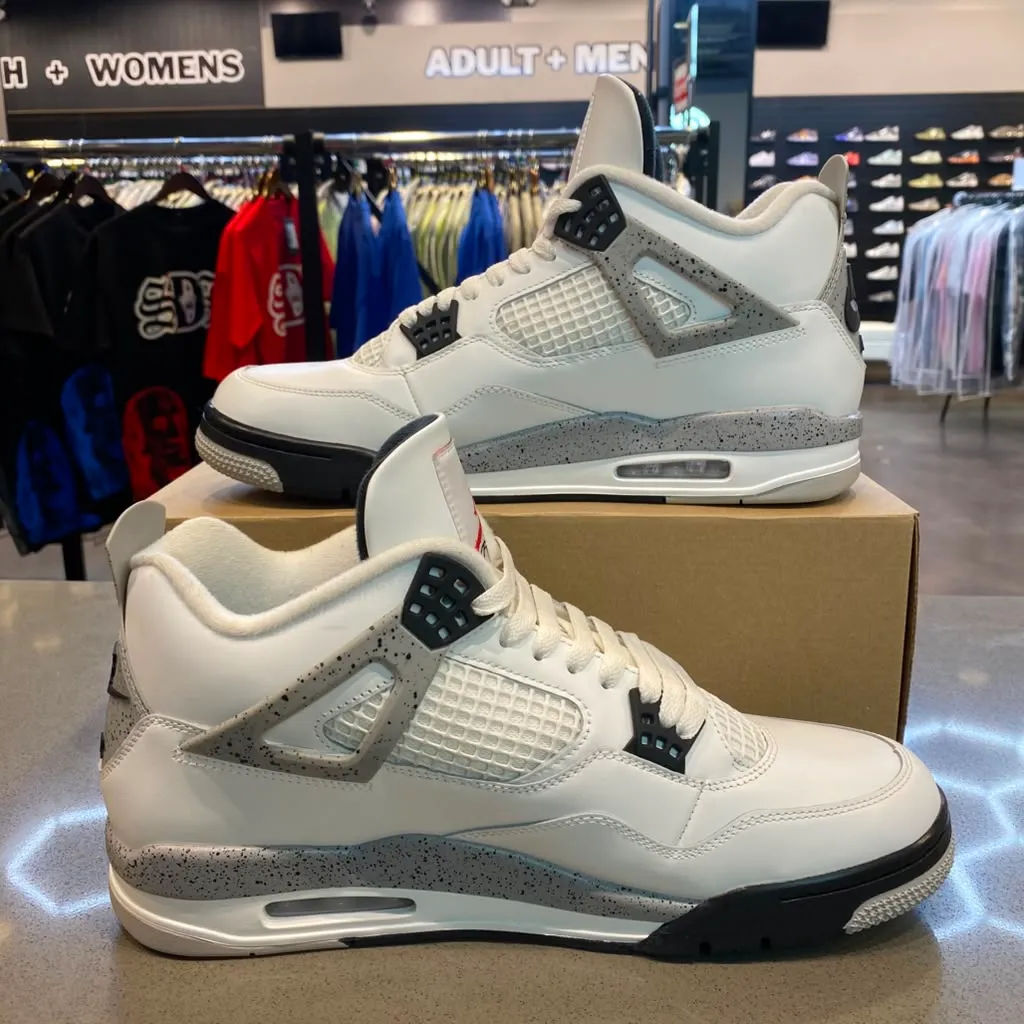 Jordan 4 Retro White Cement (2025) Size 12 FV5029-100 - Pre-Owned (Replacement Box)