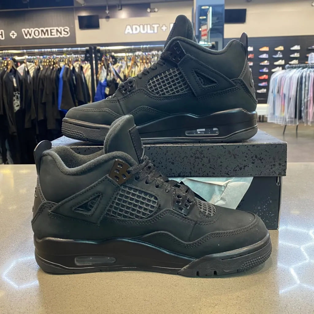 Jordan 4 Retro Black Cat (2025) (GS) Size 6Y IB4171-010 - Pre-Owned