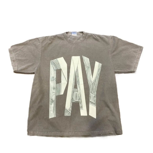 Paperboy PAY Dollar Tee Gray