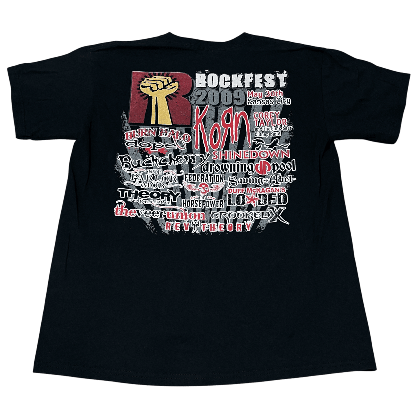 Vintage RockFest 2009 Concert Band T-Shirt - Used