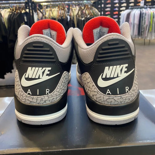 Jordan 3 Retro OG Black Cement (2024) Size 10.5 DN3707-010 - Pre-Owned