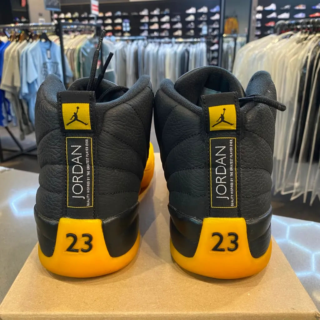 Jordan 12 Retro Black University Gold Size 10.5 130690-070 - Pre-Owned (Replacement Box)