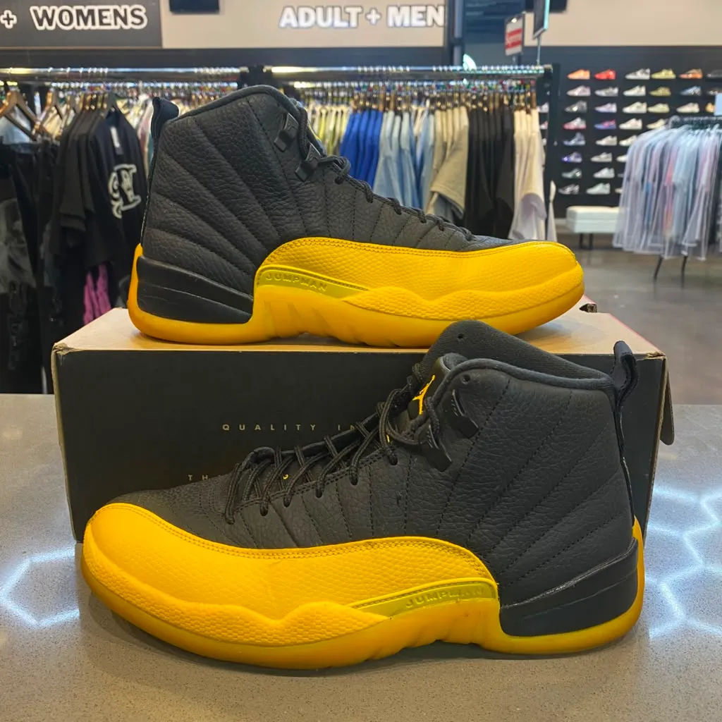 Jordan 12 Retro Black University Gold Size 9.5 130690-070 - Pre-Owned