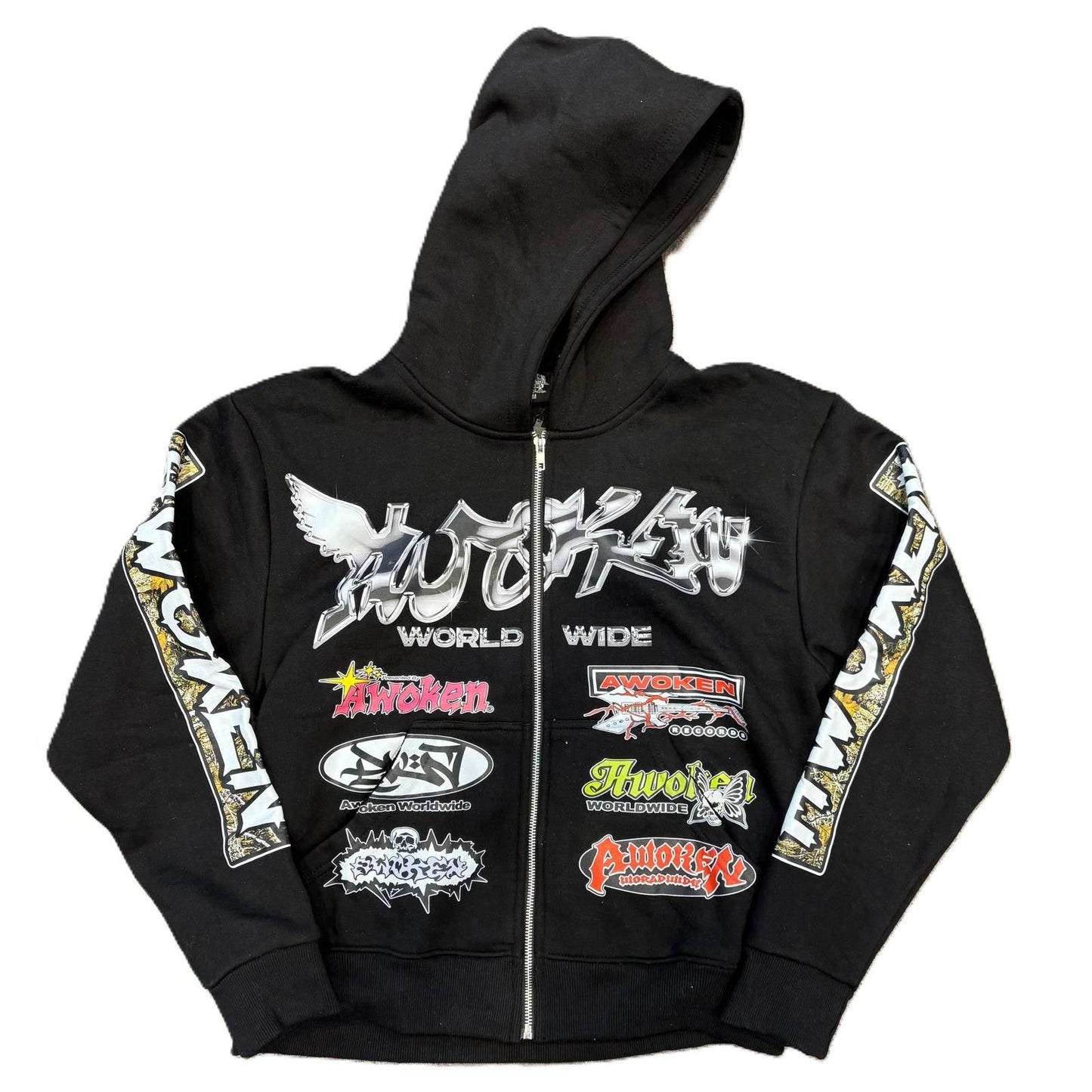 Awoken Dreams Dept 2.0 Black Zip Up Hoodie