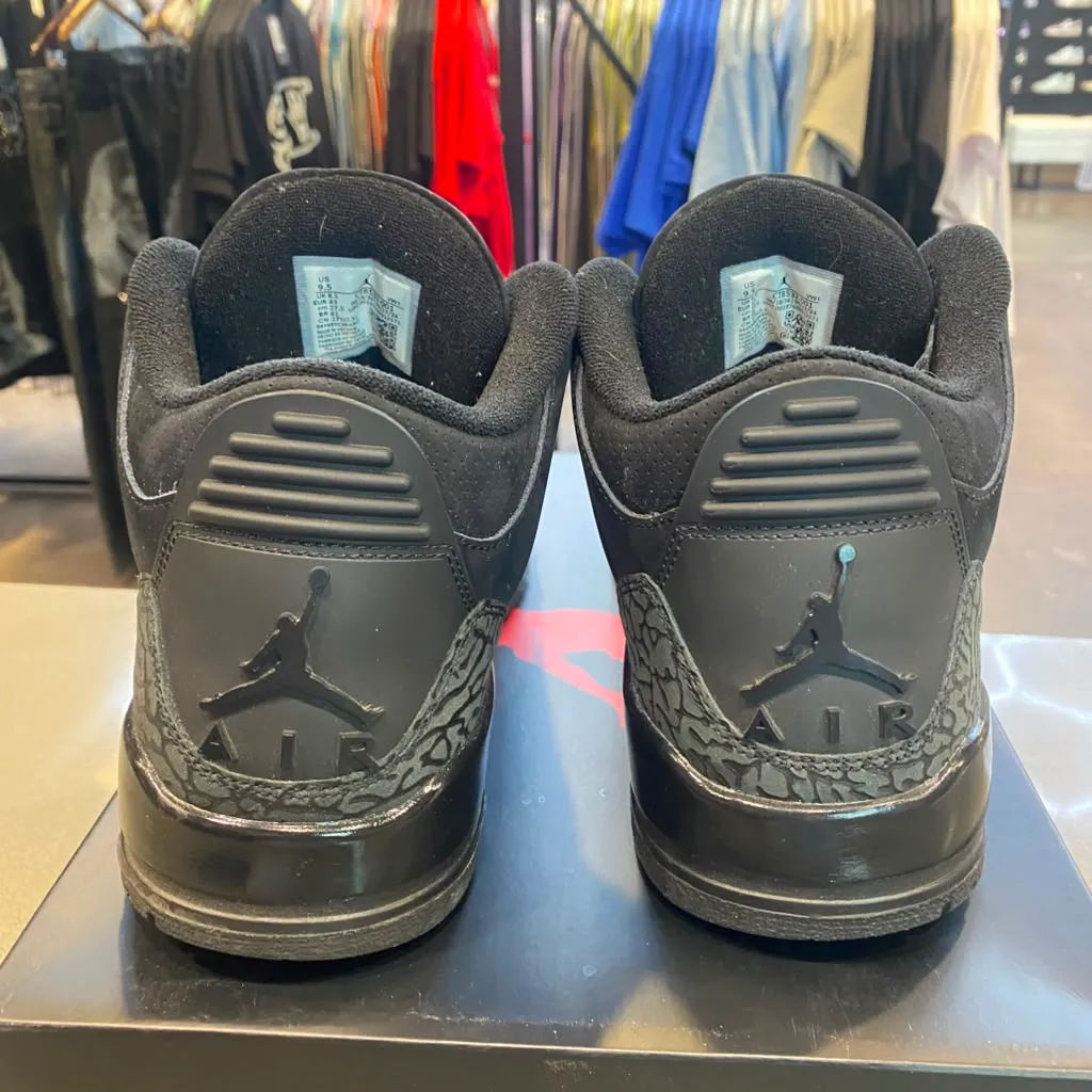 Jordan 3 Retro Black Cat (2025) Size 9.5 CT8532-001 - Pre-Owned