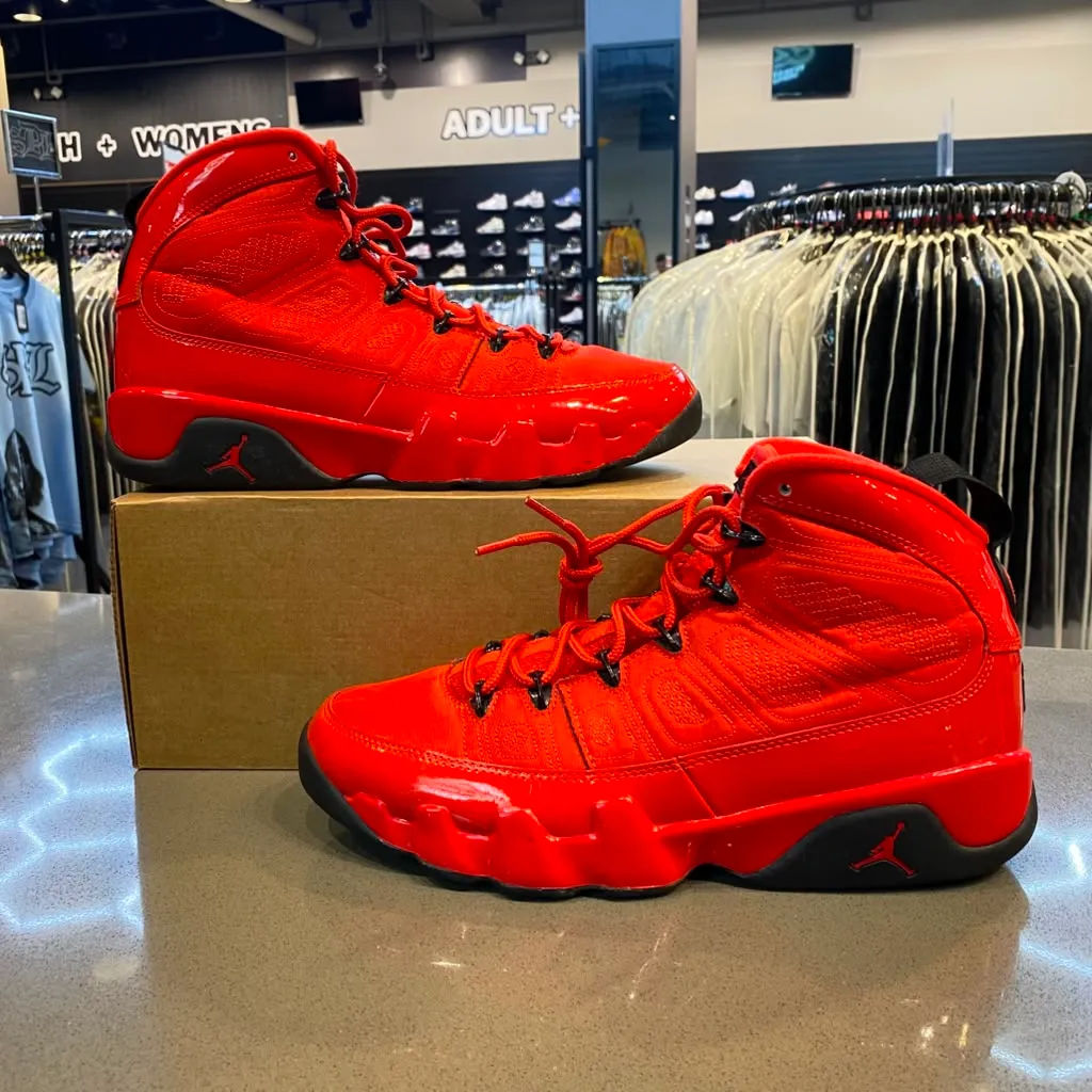 Jordan 9 Retro Chile Red Size 9 CT8019-600 - Pre-Owned (Replacement Box)