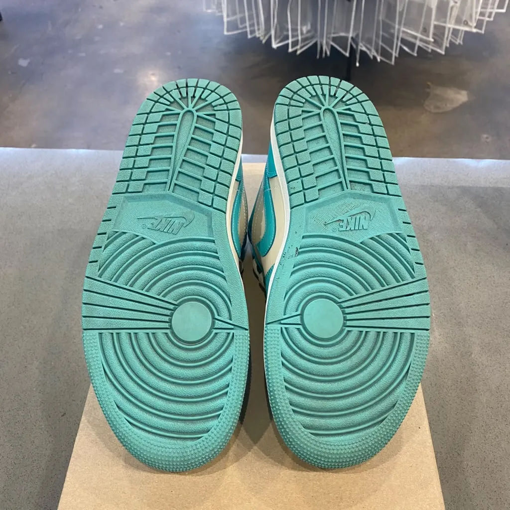Jordan 1 Low Tropical Teal (Women's) Size 8.5W DC0774-131 - Pre-Owned (Replacement Box)