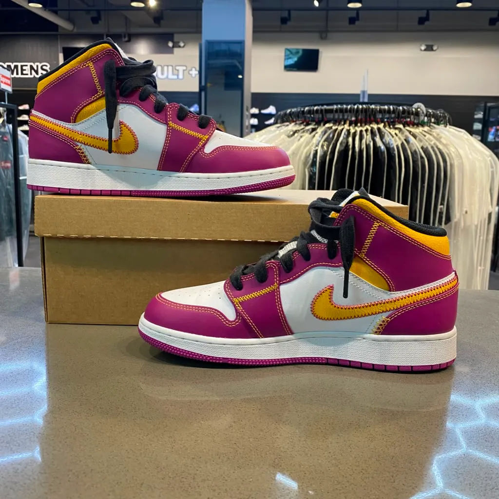 Jordan 1 Mid Dia de los Muertos (GS) Size 7Y DC0500-100 - Pre-Owned (Replacement Box)