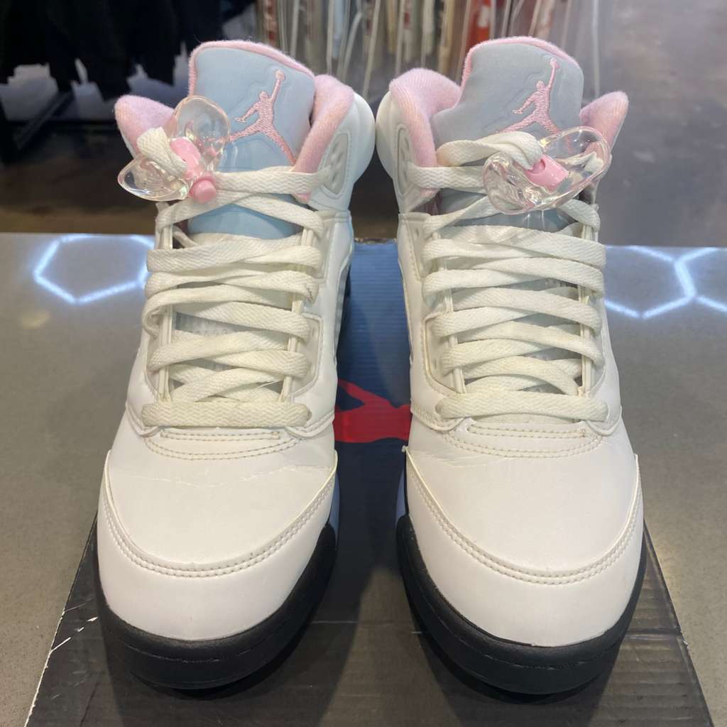 Jordan 5 Retro Medium Soft Pink (GS) Size 5.5Y HQ7980-102 - Pre-Owned
